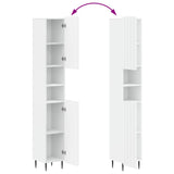 2 Piece Bathroom Cabinet Set ZWOLLE White Engineered Wood