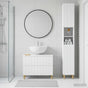 2 Piece Bathroom Cabinet Set ARNHEM White Engineered Wood