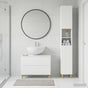 2 Piece Bathroom Cabinet Set DELFT White Engineered Wood