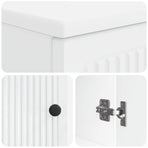 2 Piece Bathroom Cabinet Set UTRECHT White Engineered Wood