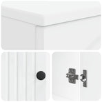 2 Piece Bathroom Cabinet Set ALKMAAR White Engineered Wood