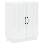2 Piece Bathroom Cabinet Set HOORN White Engineered Wood