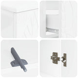 2 Piece Bathroom Cabinet Set DELFT White Engineered Wood