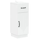2 Piece Bathroom Cabinet Set HOORN White Engineered Wood