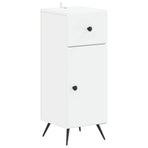 2 Piece Bathroom Cabinet Set BREDA White Engineered Wood