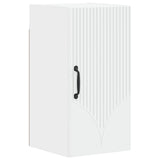 3 Piece Bathroom Cabinet Set HOORN White Engineered Wood