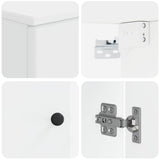 3 Piece Bathroom Cabinet Set BREDA White Engineered Wood