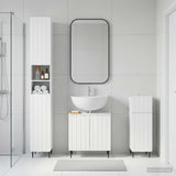 3 Piece Bathroom Cabinet Set ZWOLLE Engineered Wood
