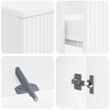 3 Piece Bathroom Cabinet Set ARNHEM Engineered Wood