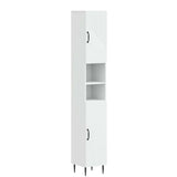 3 Piece Bathroom Cabinet Set HAARLEM Engineered Wood - Front View