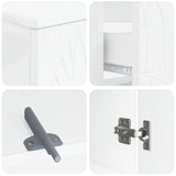 3 Piece Bathroom Cabinet Set DELFT Engineered Wood
