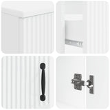3 Piece Bathroom Cabinet Set HOORN Engineered Wood