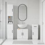3 Piece Bathroom Cabinet Set HOORN Engineered Wood