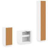 3 Piece Bathroom Cabinet Set HOORN Engineered Wood - 45-Degree Angle