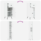3 Piece Bathroom Cabinet Set BREDA Engineered Wood - Low Angle