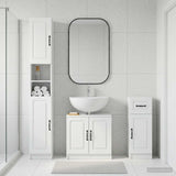 3 Piece Bathroom Cabinet Set UTRECHT Engineered Wood