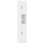 3 Piece Bathroom Cabinet Set UTRECHT White Engineered Wood