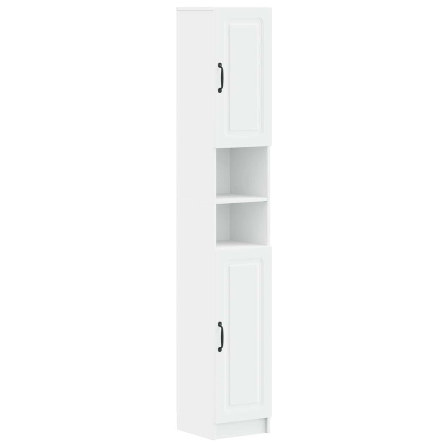3 Piece Bathroom Cabinet Set UTRECHT White Engineered Wood