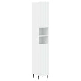 4 Piece Bathroom Cabinet Set ZWOLLE White Engineered Wood