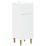 4 Piece Bathroom Cabinet Set ARNHEM White Engineered Wood
