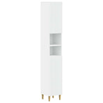 4 Piece Bathroom Cabinet Set ARNHEM White Engineered Wood