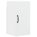 4 Piece Bathroom Cabinet Set HAARLEM White Engineered Wood - Front View