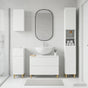 4 Piece Bathroom Cabinet Set DELFT White Engineered Wood