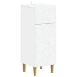 4 Piece Bathroom Cabinet Set DELFT White Engineered Wood - Side View