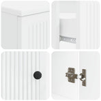 3 Piece Bathroom Cabinet Set EDE 3 pcs White 30 x 31 x 80 cm
