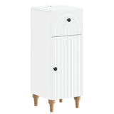 2 Piece Bathroom Cabinet Set ALKMAAR White Engineered Wood - Side View