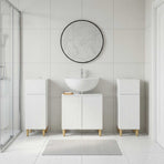 3 Piece Bathroom Cabinet Set ARNHEM 3 pcs White 30 x 31 x 80 cm