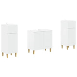 2 Piece Bathroom Cabinet Set ARNHEM White Engineered Wood