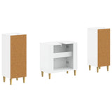 2 Piece Bathroom Cabinet Set ARNHEM White Engineered Wood