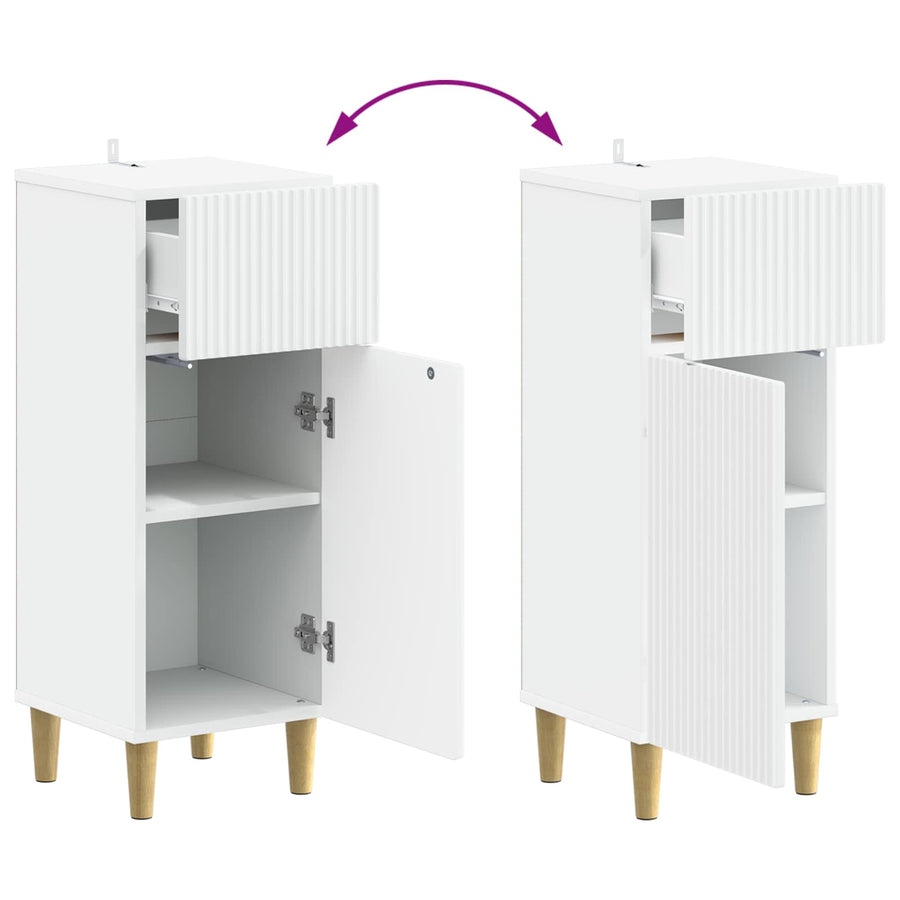 3 Piece Bathroom Cabinet Set ARNHEM 3 pcs White 30 x 31 x 80 cm