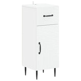 2 Piece Bathroom Cabinet Set HAARLEM White Engineered Wood