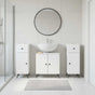 3 Piece Bathroom Cabinet Set BREDA 3 pcs White 30 x 31 x 80 cm