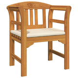 Garden Rose Lounge Set with Cushion 4 pcs Solid Acacia Wood - 45-Degree Angle