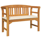 Garden Rose Lounge Set with Cushion 4 pcs Solid Acacia Wood - Rear View