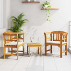 Garden Rose Lounge Set 3 pcs Solid Acacia Wood