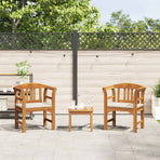 Garden Rose Lounge Set 3 pcs Solid Acacia Wood