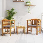 Garden Rose Lounge Set 3 pcs Solid Acacia Wood