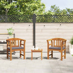 Garden Rose Lounge Set 3 pcs Solid Acacia Wood