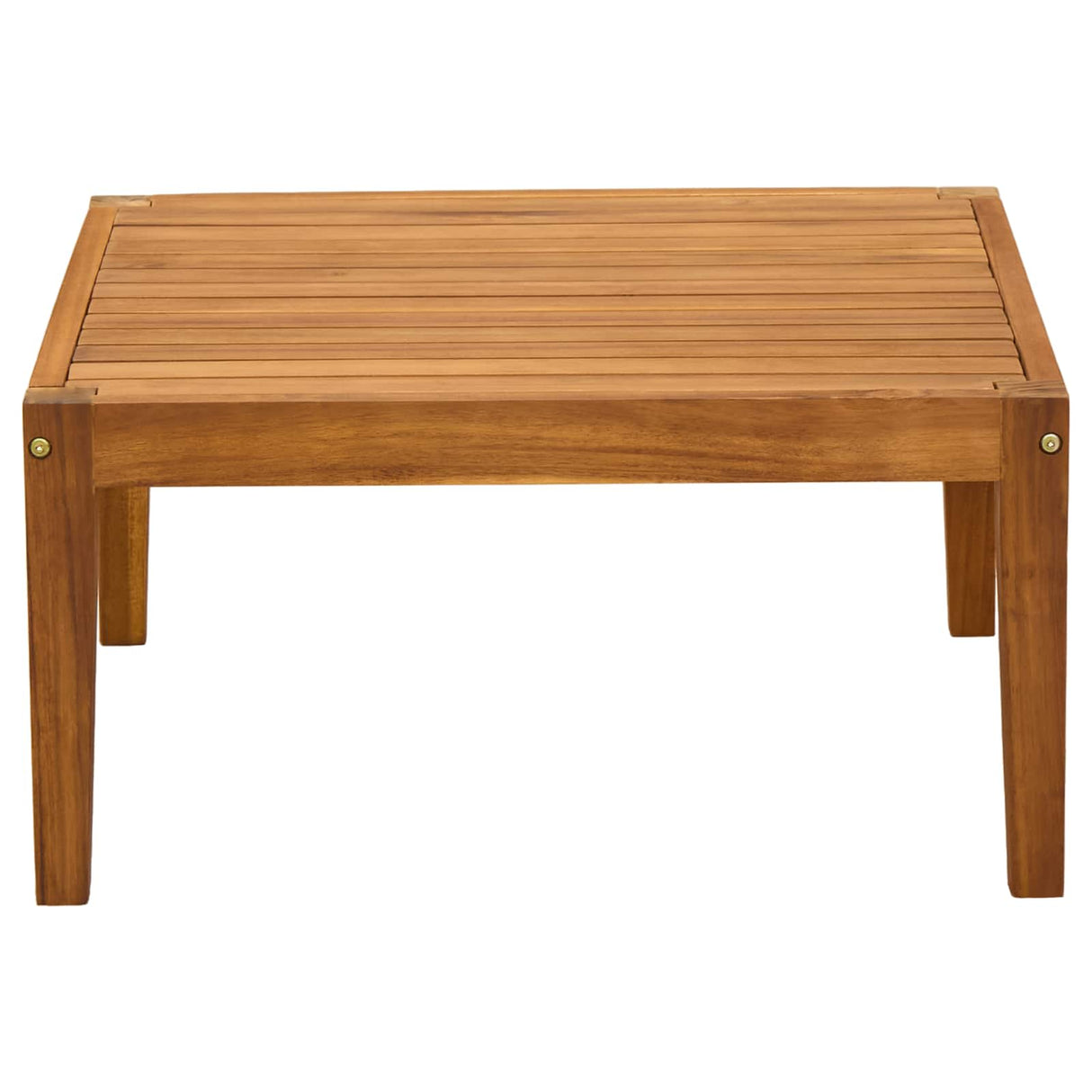 Table Solid Acacia Wood Natural 60 x 60 x 30 cm