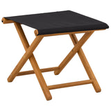Deck Chair 4 pcs 3 Position Solid Eucalyptus Wood Black - Top-Down View