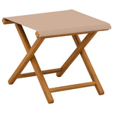 Deck Chair 4 pcs 3 Position Solid Eucalyptus Wood Taupe