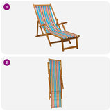 Folding Sun Lounger 2 pcs 3 Position Solid Eucalyptus Wood - Low Angle