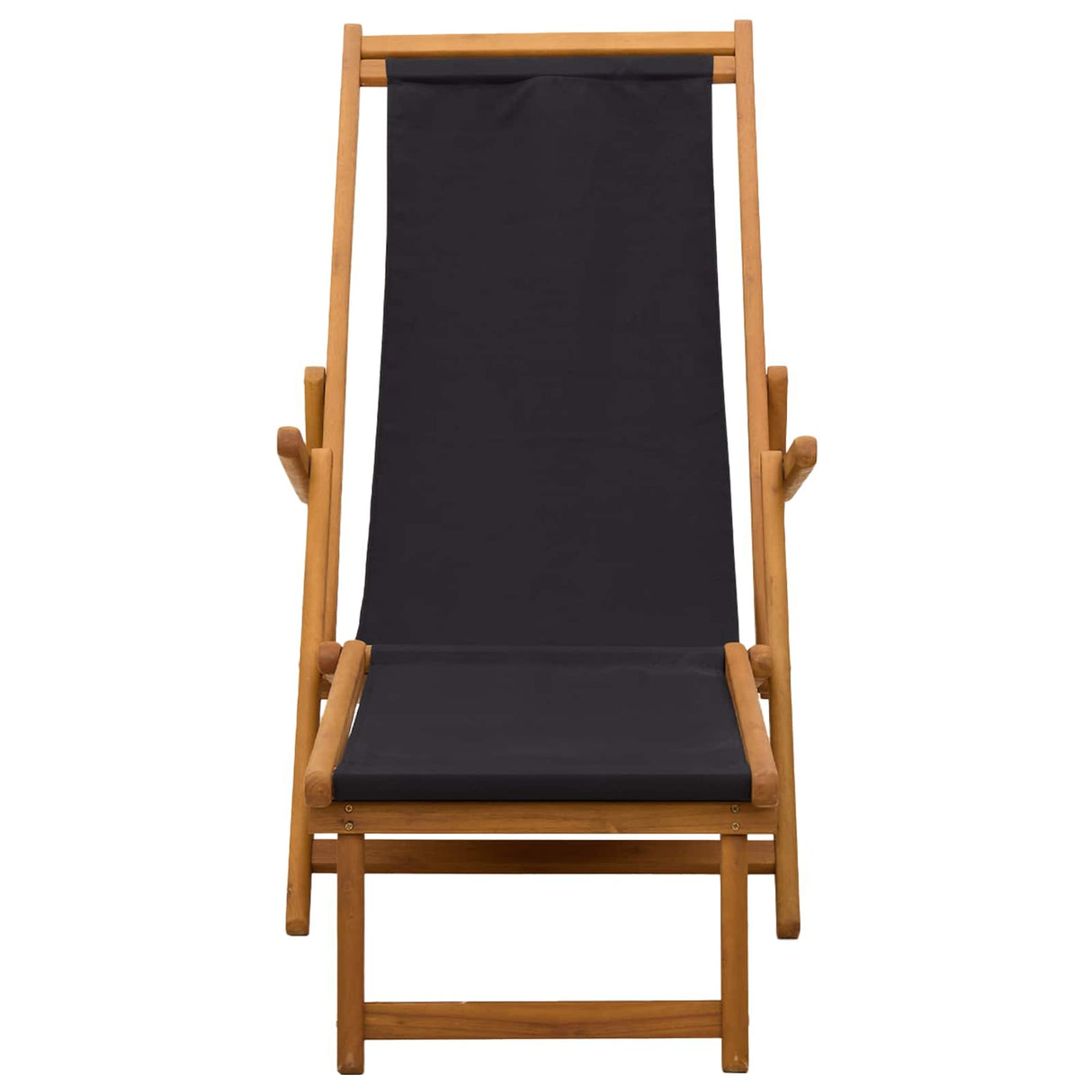 Folding Sun Lounger 2 pcs 3 Position Solid Eucalyptus Wood