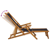 Folding Sun Lounger 2 pcs 3 Position Solid Eucalyptus Wood - Close-Up Angle