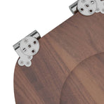 Toilet Seat Brown 44 x 38 cm Engineered Wood