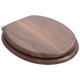 Soft-Close Toilet Seat Brown 44 x 38 cm MDF board